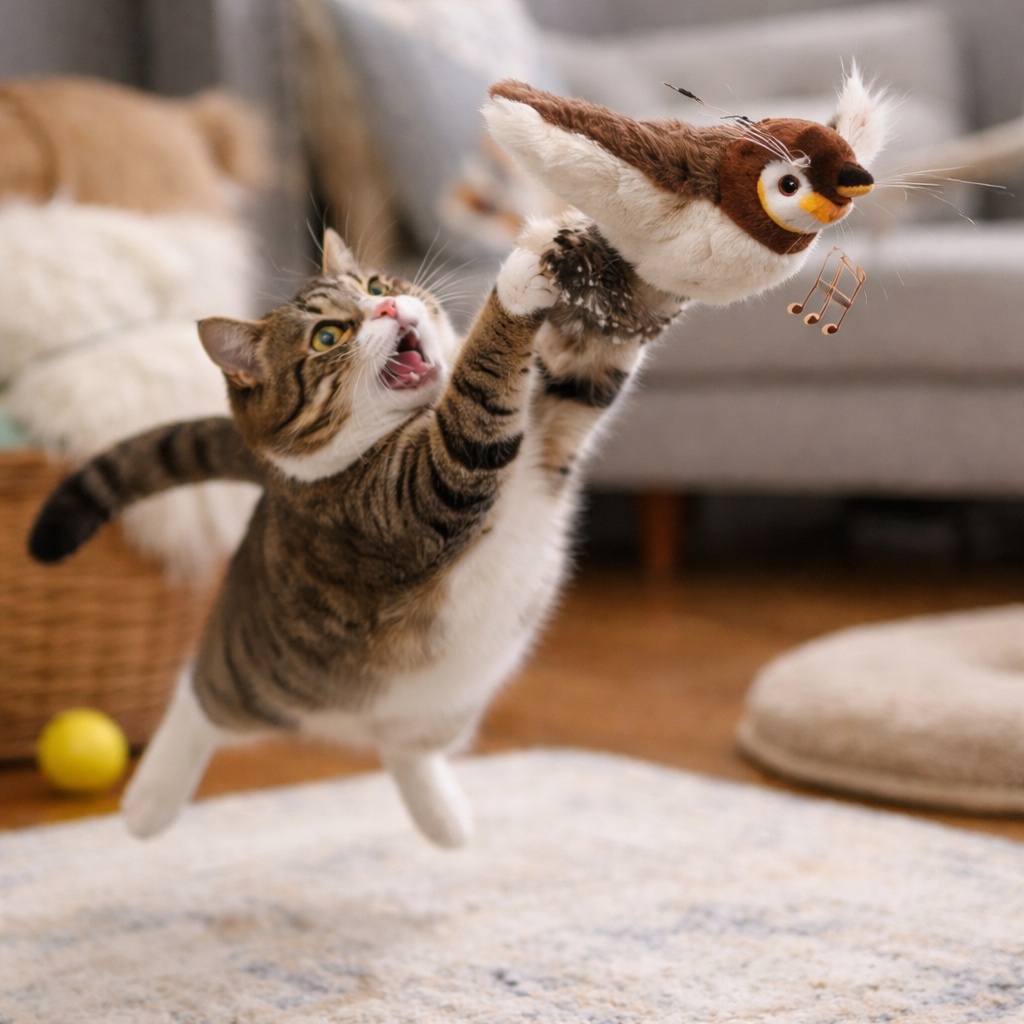 Şarjlı Peluş Uçan Kuş Oyuncak